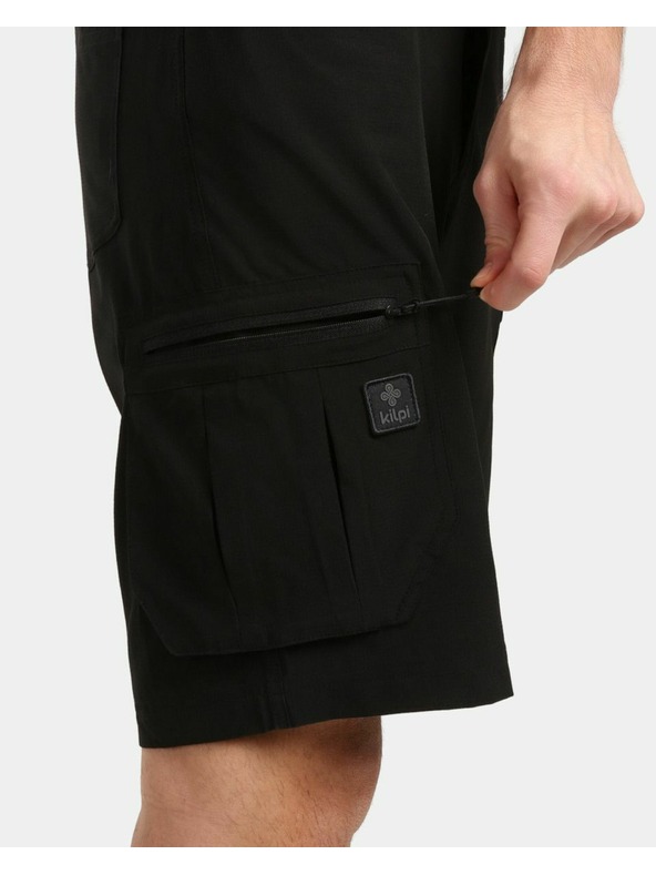 Kilpi Pánske outdoorové kraťasy Kilpi ASHER-M Čierna