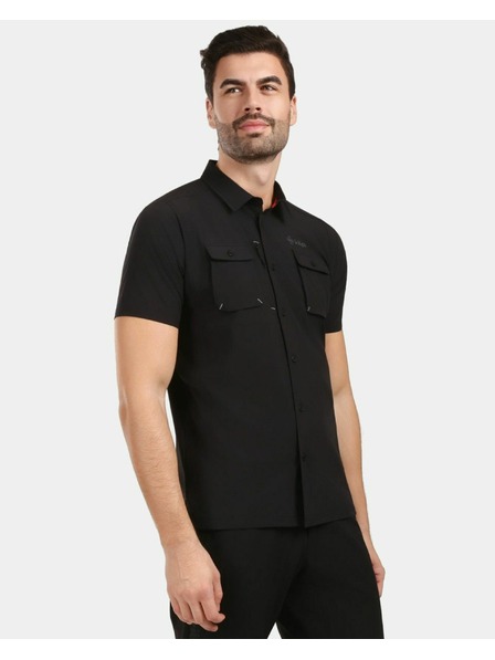 Kilpi Pánska outdoorová košeľa Kilpi BOMBAY-M Čierna