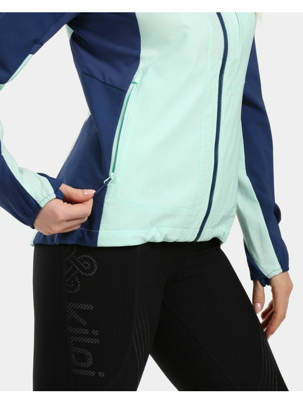 Kilpi Dámska nepriedušná softshellová bežecká bunda Kilpi BALEO-W Mentolová