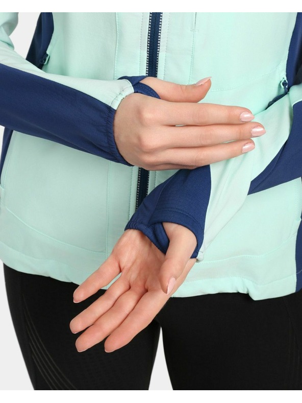 Kilpi Dámska nepriedušná softshellová bežecká bunda Kilpi BALEO-W Mentolová