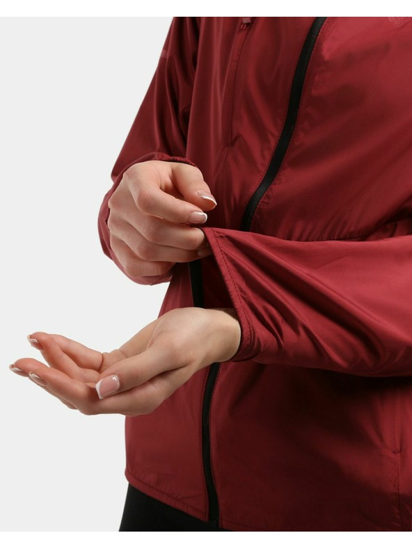 Kilpi Dámska ľahká veteruvzdorná bunda Kilpi ROSA-W Tmavo červená