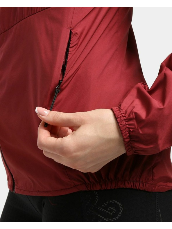 Kilpi Dámska ľahká veteruvzdorná bunda Kilpi ROSA-W Tmavo červená