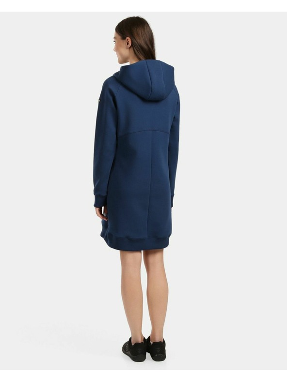 Kilpi Dámska dlhá mikina s kapucňou Kilpi HEYDEN-W Tmavo modrá
