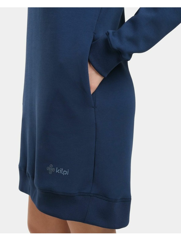 Kilpi Dámska dlhá mikina s kapucňou Kilpi HEYDEN-W Tmavo modrá