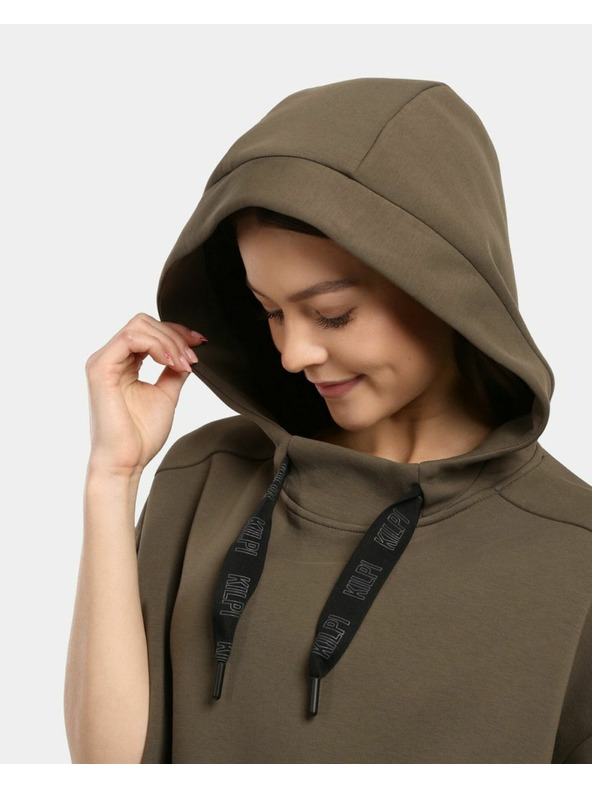 Kilpi Dámska mikina s kapucňou Kilpi DIAN-W Khaki