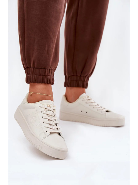 BIG STAR SHOES Dámske tenisky z ECO kože Big Star – béžové