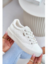 BIG STAR SHOES Dámske tenisky na platforme zateplené Big Star – biele
