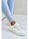 BIG STAR SHOES Dámske tenisky na platforme zateplené Big Star – biele