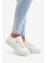 BIG STAR SHOES Dámske tenisky na platforme zateplené Big Star – biele