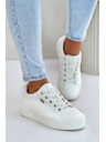 BIG STAR SHOES Dámske tenisky na platforme zateplené Big Star – biele