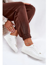 BIG STAR SHOES Dámske nízke tenisky z ECO kože Big Star – biele