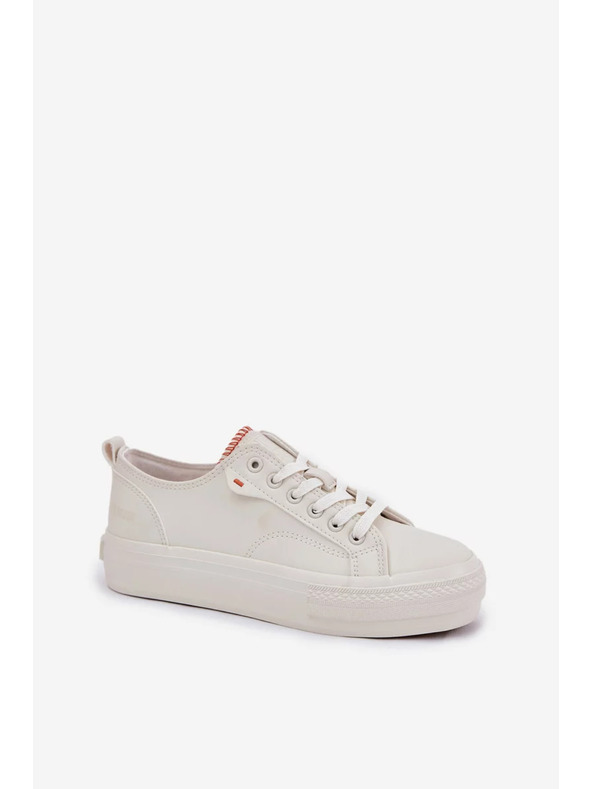 BIG STAR SHOES Dámske tenisky na platforme Big Star – svetlo béžové