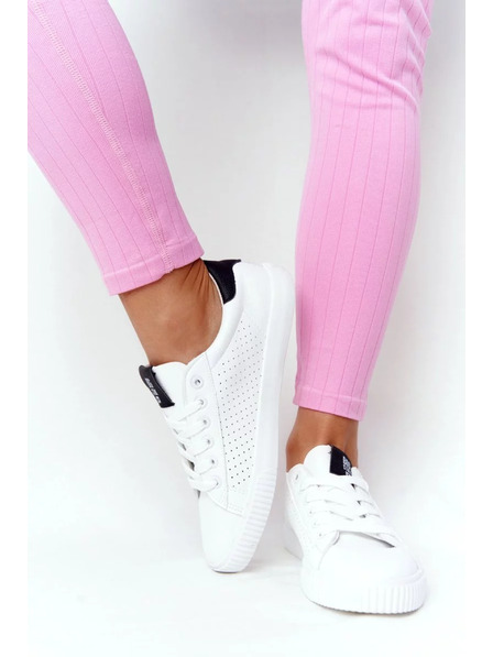 BIG STAR SHOES Dámske módne tenisky Big Star - biela/čierna