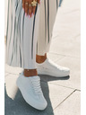 BIG STAR SHOES Dámske tenisky na platforme Big Star – biele
