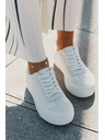 BIG STAR SHOES Dámske tenisky na platforme Big Star – biele