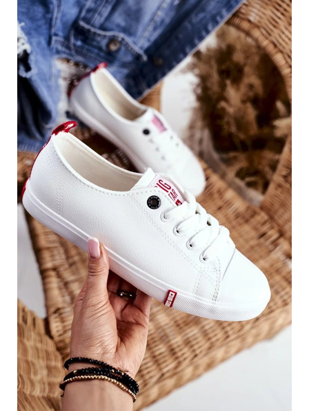 BIG STAR SHOES Dámske klasické tenisky Big Star - biela/červená