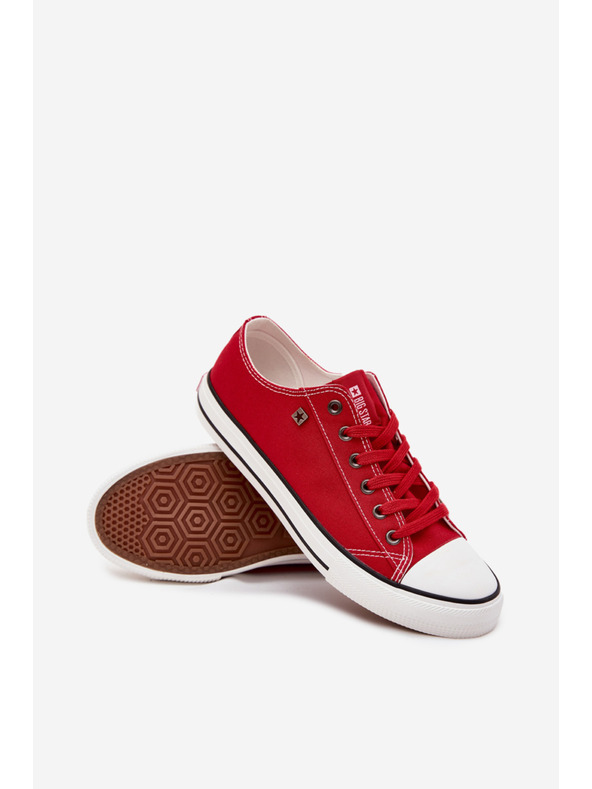 BIG STAR SHOES Pánske nízke tenisky Big Star – červené