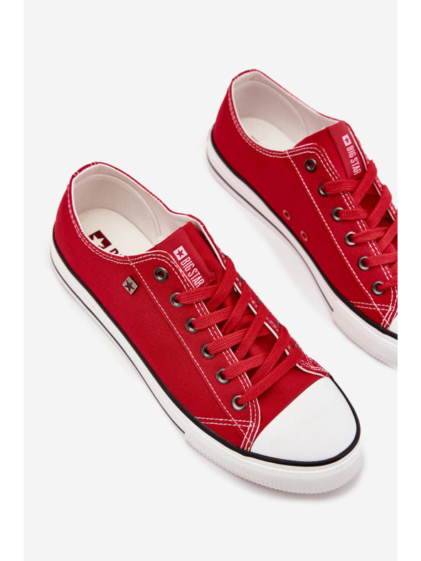 BIG STAR SHOES Pánske nízke tenisky Big Star – červené