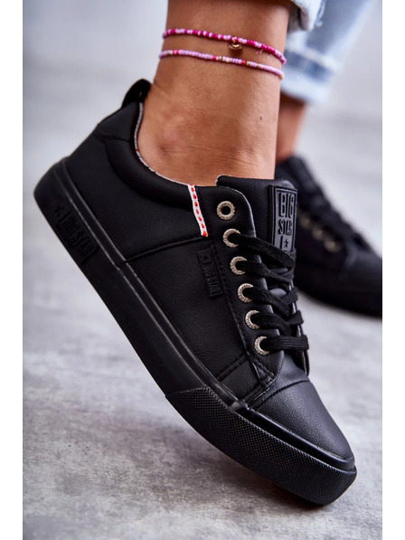 BIG STAR SHOES Dámske kožené tenisky Big Star – čierne