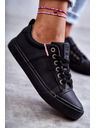 BIG STAR SHOES Dámske kožené tenisky Big Star – čierne