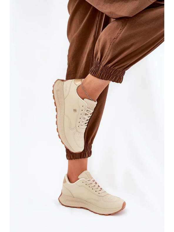 BIG STAR SHOES Dámske športové topánky Big Star HI-POLY SYSTEM – béžové