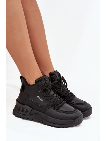 BIG STAR SHOES Dámske športové topánky na platforme Big Star – čierne