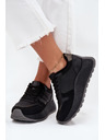 BIG STAR SHOES Dámske zateplené tenisky na platforme Big Star HI-POLY SYSTEM – čierne