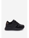 BIG STAR SHOES Dámske zateplené tenisky na platforme Big Star HI-POLY SYSTEM – čierne