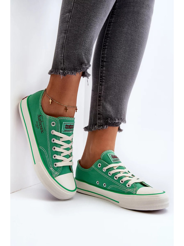BIG STAR SHOES Dámske tenisky Big Star – zelené