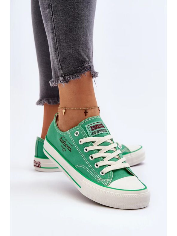 BIG STAR SHOES Dámske tenisky Big Star – zelené