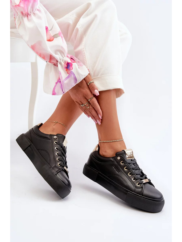 BIG STAR SHOES Dámske tenisky Big Star – čierne