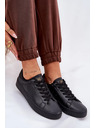 BIG STAR SHOES Dámske nízke tenisky z ECO kože Big Star – čierne