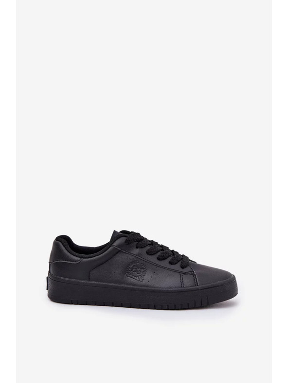 BIG STAR SHOES Dámske nízke tenisky z ECO kože Big Star – čierne