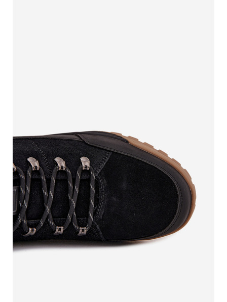 BIG STAR SHOES Pánske semišové trenkingové topánky Big Star – čierne