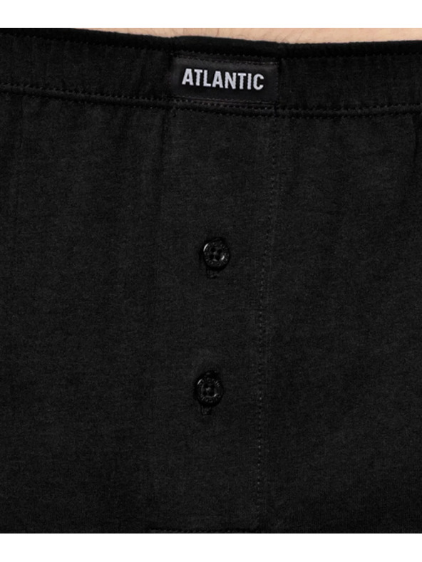 Atlantic 2-PACK Boxerky predĺžené čierne