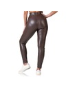 Bellinda RELAX & GO LEATHEROPTIC LEGGINGS - Dámske legíny koženého vzhľadu - tmavo hnedá