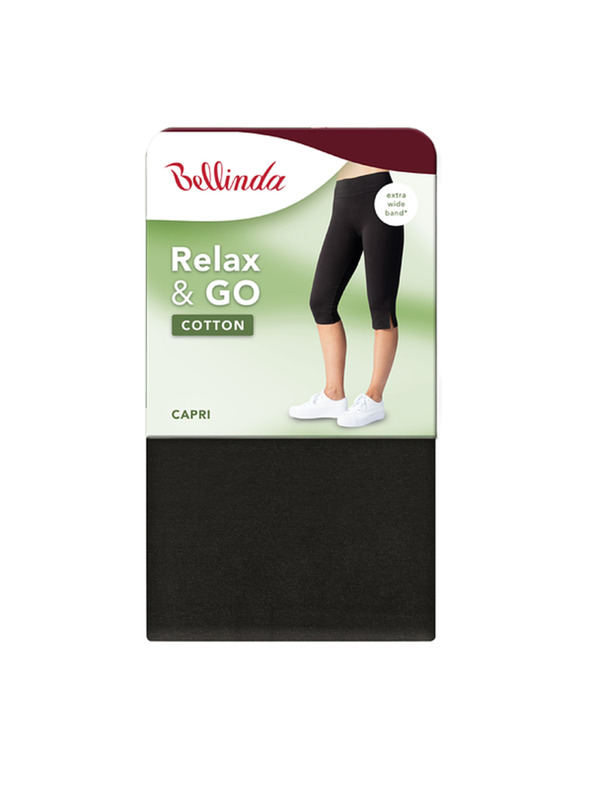 Bellinda RELAX & GO COTTON CAPRI - Dámske bavlnené capri - čierna