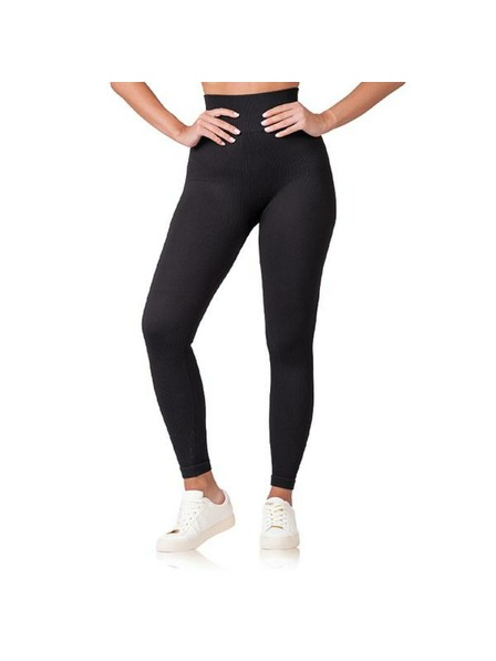 Bellinda RELAX & GO RIB OPTIC LEGGINGS - Dámske módne legíny - čierna
