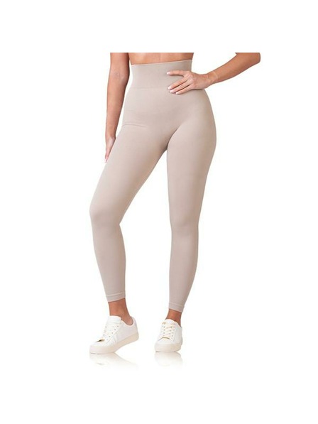 Bellinda RELAX & GO RIB OPTIC LEGGINGS - Dámske módne legíny - taupe