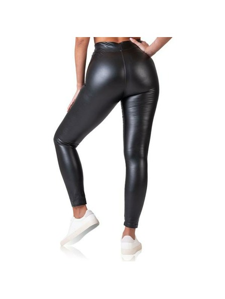 Bellinda RELAX & GO LEATHEROPTIC LEGGINGS - Dámske legíny kožného vzhľadu - čierna