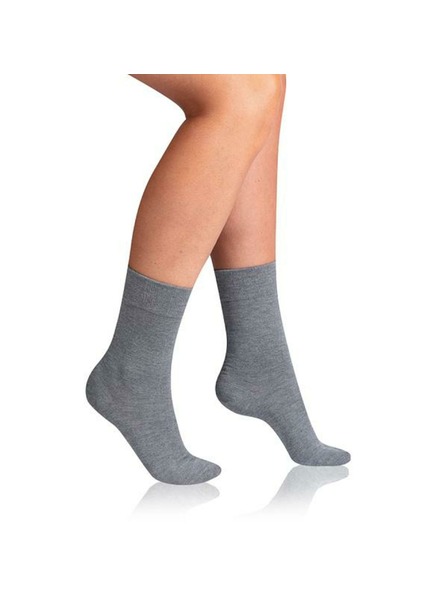 Bellinda BAMBUS LADIES COMFORT SOCKS - Dámske bambusové ponožky - sivá