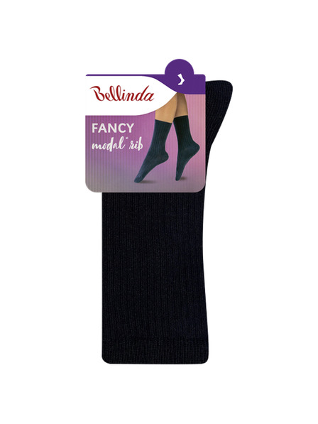 Bellinda FANCY RIB MODAL SOCKS - Dámske ponožky z modalu - čierna