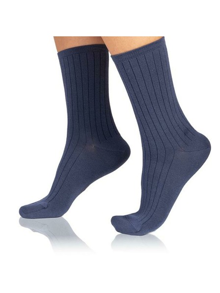 Bellinda FANCY RIB MODAL SOCKS - Dámske ponožky z modalu - modrá