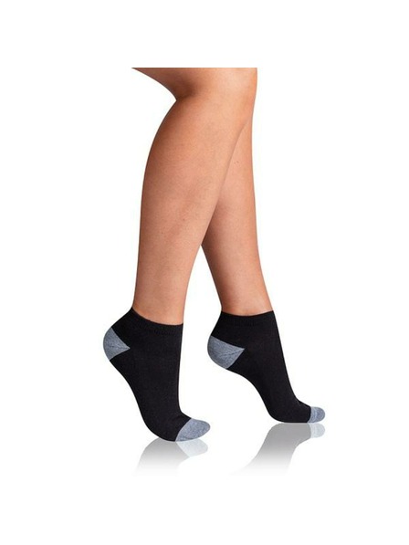 Bellinda SPORT WOMEN IN-SHOE 3x - Dámske športové člankové ponožky 3 páry - čierna