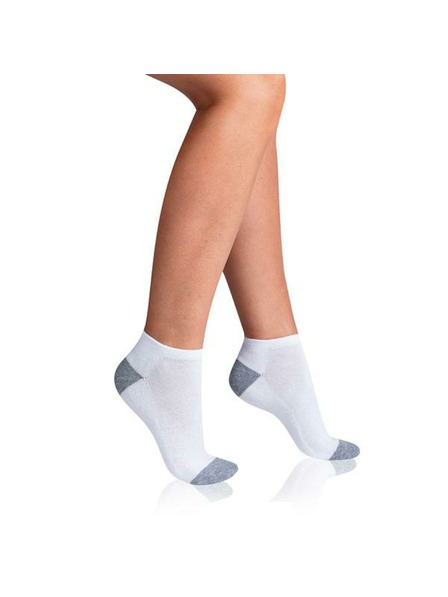 Bellinda SPORT WOMEN IN-SHOE 3x - Dámske športové člankové ponožky 3 páry - biela