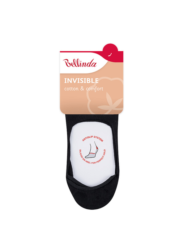 Bellinda INVISIBLE SOCKS - Neviditeľné ponožky vhodné do sneaker topánok - čierna