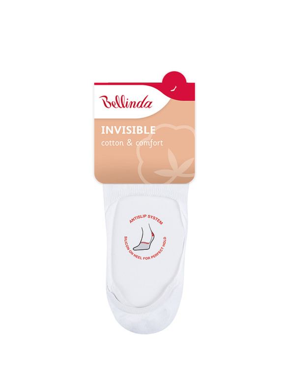 Bellinda INVISIBLE SOCKS - Neviditeľné ponožky vhodné do sneaker topánok - biela