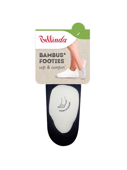 Bellinda BAMBUS FOOTIES SOCKS - Bambusové veľmi nízke dámske ponožky - čierna