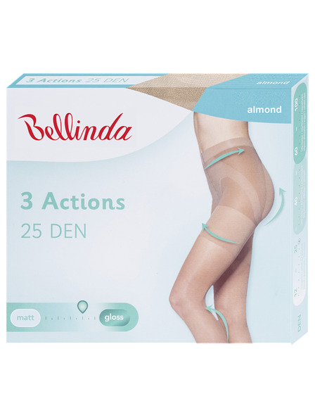 Bellinda 3ACTIONS 25 DEN - Formujúce pančuchové nohavice - almond