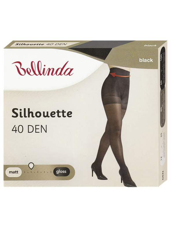 Bellinda SILHOUETTE 40 DEN - Formujúce pančuchové nohavice bez zosilneného sedu - čierna